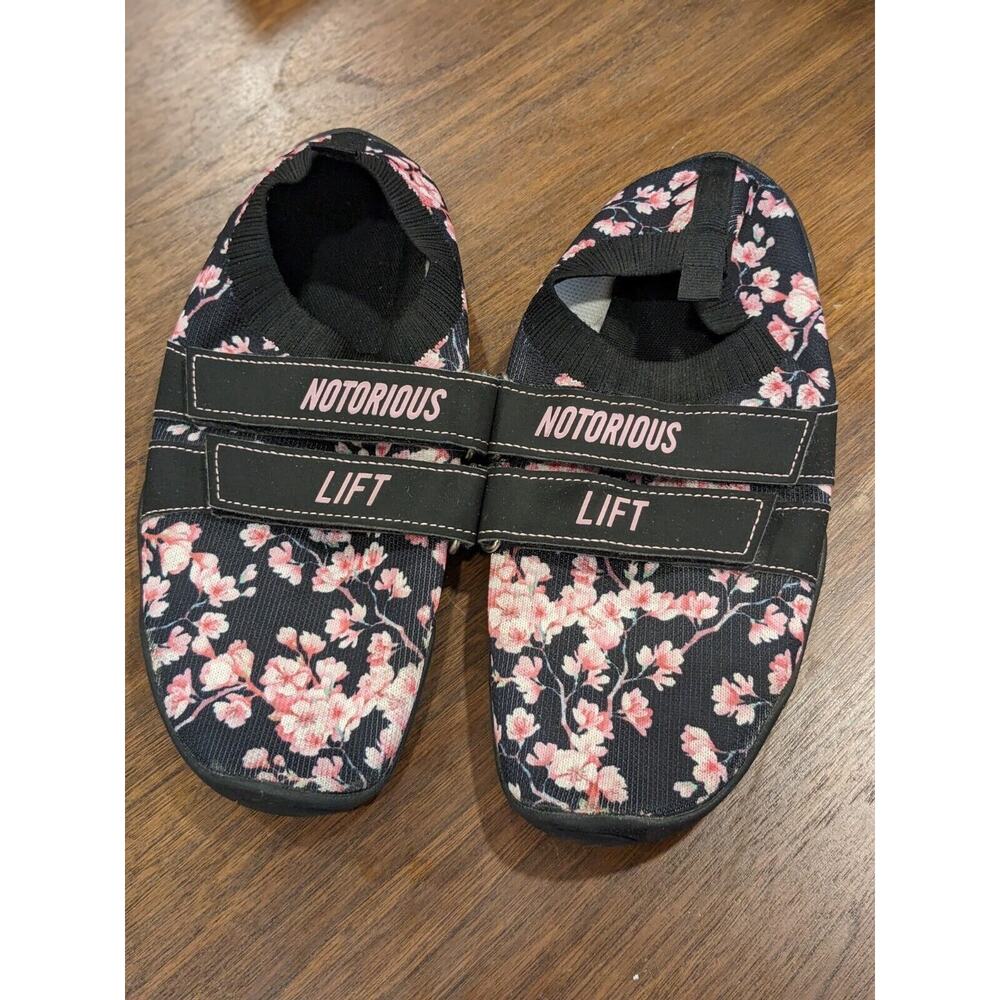 Notorious Lift Deadlift Shoes Socks Cherry Blossoms Womens EU42 Gen 1 Sumo Sole